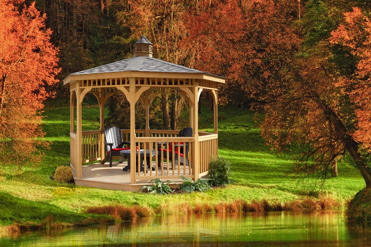 Wood Octagon Gazebo